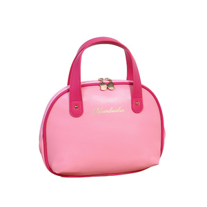 Nianduoduo Cosmetic Bag Large Capacity Portable Travel <b>Makeup</b> <b>Case</b> Solid Color Soft Handle Waterproof Storage Bag - Product Image 5