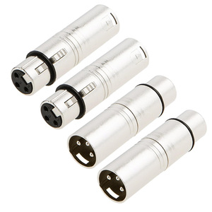 Adaptateur XLR femelle vers mâle, connecteur métallique à 3 broches pour systèmes audio - Product Image 2