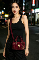 Sac bandoulière OEM en velours côtelé style millennial, nouvelle collection automne, vintage, chic et décontracté, idéal pour le travail et les trajets quotidiens
