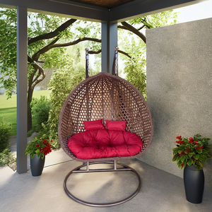 Silla Colgante Tipo <span class=keywords><strong>Huevo</strong></span> para Jardín, Patio, Balcón, Silla Colgante Doble para Jardín - Product Image 5
