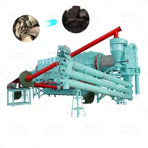 Energy-saving Coconut Shell Husk Bamboo Straw Continuous Charcoal Carbonization Furnaces Factory Price