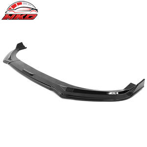 Lèvre de pare-chocs avant pour Ford Mustang Mach-E 2021-2025, style IKON, noir brillant, PP, 3 pièces, diffuseur, protection de menton - Product Image 2