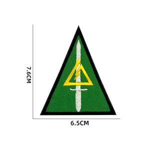 <span class=keywords><strong>Delta</strong></span> lực lượng hành động armband tùy chỉnh merrow thêu logo bốn bộ phận 'vá thân thiện với môi handmade sắt-on phong cách màu sắc - Product Image 3