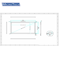 Venta directa de fábrica USB/RS232 interfaz 20 puntos 23,6 pulgadas infrarrojos IR Multi pantalla táctil
