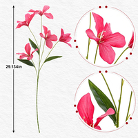Rote Kunststoff Künstliche Gloriosa-Lilie Gemischte Kunstblumen Hochzeit Thanksgiving Heim-Vasendekoration Künstliche Blumen Großhandel