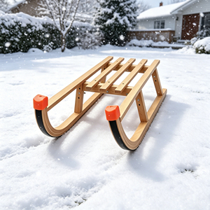<span class=keywords><strong>Luge</strong></span> <span class=keywords><strong>en</strong></span> bois classique avec roulettes lisses, <span class=keywords><strong>luge</strong></span> <span class=keywords><strong>en</strong></span> bois écologique pour les activités de neige dans la cour et <span class=keywords><strong>en</strong></span> <span class=keywords><strong>montagne</strong></span> - Product Image 2