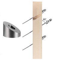 EKOO Kit rel kabel SS316, bahan baja tahan karat sudut miring 1/8 "3/16" 5/32 "30 derajat