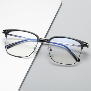 Bleu reflet optique ordinateur tr90 inoxydable noir sourcil or oculos anti luz azul femmes hommes 2024 bluelight lunettes - Product Image 2