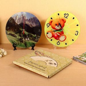 BL-27 นาฬิกาแก้วทรงกลมขนาด 20*20 ซม. สำหรับพิมพ์ลายแบบซับลิเมชั่น ขายดี - Product Image 4