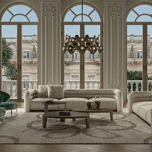 Latest Design Factory Outlet Italian Light Luxury Nordic Modern Fabric Living Room Set Luxury DV-06 Latest Design DV-06 - Product Image 1