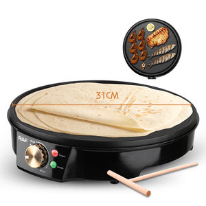 Crêpière Électrique Professionnelle Antiadhésive à Température Réglable avec Voyants Lumineux LED pour Crêpes et Pancakes - Product Image 1