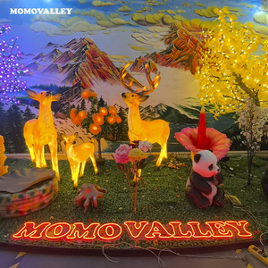 Momovalley-Lumières <span class=keywords><strong>de</strong></span> cerf en fibre <span class=keywords><strong>de</strong></span> verre translucide pour l'intérieur, éclairage <span class=keywords><strong>de</strong></span> <span class=keywords><strong>Noël</strong></span> pour jardins et pelouses - Product Image 3