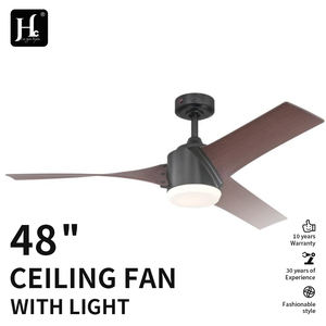 Ventilateur de plafond LED moderne de 42 et 52 pouces avec lumière, moteur DC, télécommande, silencieux, pales en ABS pour la décoration intérieure du salon et de la chambre - Product Image 3