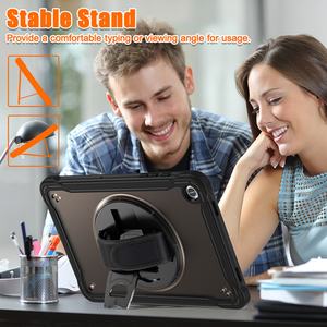 Étui robuste pour tablette avec bandoulière en TPU pour Samsung Galaxy Tab A9 Plus 11 pouces X210 X215 avec poignée rotative intégrée à 360 degrés - Product Image 6