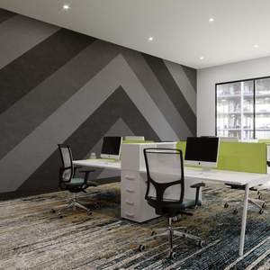 Tableau blanc acoustique PET insonorisant Contrôle du bruit Panneau d'affichage acoustique en fibre de polyester Tableau d'affichage mural - Product Image 3