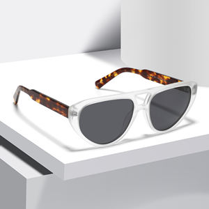 2025 nouvelle mode acétate cadres lunettes de soleil polarisées logo personnalisé lunettes de soleil haute qualité unisexe triangulaire cadre lunettes de soleil - Product Image 4