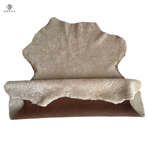 Chất lượng cao chính hãng đôi mặt da cừu môi trường pratection mềm mịn thuộc da xoăn len da cừu da da động vật lông - Product Image 4