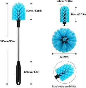 Produtos de Limpeza Doméstica: Escova para Copos de Plástico, Escova para Copos Térmicos, Escova para Tampas, Escova para Canudos, Conjunto, Copo de Água, Mamadeira - Product Image 3
