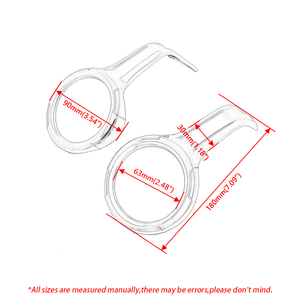 Accesorios de motocicleta, anillos de ajuste de luz antiniebla aptos para Honda Goldwing GL 1800 <span class=keywords><strong>Gold</strong></span> <span class=keywords><strong>Wing</strong></span> 1800 Tour 2018-2021 2019 <span class=keywords><strong>2020</strong></span> - Product Image 3
