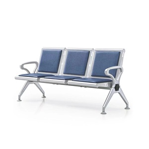 Silla de Espera Yijiahao de Tres Plazas con Reposabrazos de Acero Laminado en Frío para Aeropuertos - Product Image 2