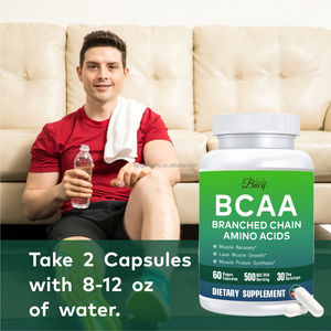 Integratore Sportivo <span class=keywords><strong>BCAA</strong></span> (Aminoacidi a Catena Ramificata) 1000MG Personalizzabile con Etichetta Privata per la Crescita Muscolare negli Adulti - Product Image 6