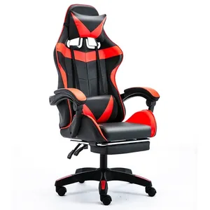 Chaise de jeu inclinable ergonomique Baroni Home, réglable en hauteur, avec support lombaire, dossier rembourré et repose-pieds extensible - Product Image 3
