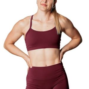 Sujetadores Deportivos de Talla Grande para Mujer, Sensación Desnuda, Logotipo Personalizado del Proveedor Mayorista, Transpirables, con Tirantes, Estilo Simple para Gimnasio - Product Image 1
