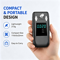 Détecteur d'alcool portable électrochimique de qualité supérieure, éthylotest numérique haute précision pour les conducteurs de voitures