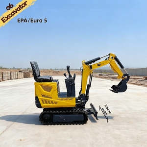 Mini-excavatrice 06T 1T 2T, certifiée EPA et Euro 5, excavatrice hydraulique sur chenilles, compatible avec plusieurs accessoires, vente en promotion - Product Image 1