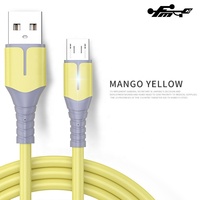 Kabel Micro USB Berkualitas Tinggi 3A Pengisian Cepat PVC Silikon TPE Tembaga Murni 1M Stok Tersedia