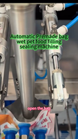Mesin Pengemas Otomatis Doypack Flat Bag Zipper Pouch untuk Makanan Hewan Basah, Saus Daging, dan Pouch Premade