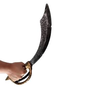 Exquisito ABS plástico Anime pirata espada Cosplay Halloween disfraz evento juguete arma espadas conjunto Color bronce Ligero y seguro - Product Image 3