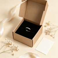 Boîte d'expédition ondulée de luxe estampillée à chaud, dorée métallique, avec couvercle rabattable, pour bijoux haut de gamme, cosmétiques, marque, avion