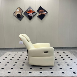 Sillón Reclinable Eléctrico Giratorio Individual, Económico, Extensible, Diseño Moderno para Personas Mayores, Estructura Metálica, Tejido, Manual - Product Image 4