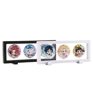 Floating <b>Frame</b> Display Stand Clear <b>Square</b> Dustproof Multipurpose For Anime Grains Photo <b>Frames</b> Badges Storage Boxes - Product Image 2