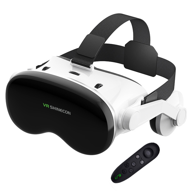 G18E VR Glasses Virtual Reality Box 3D Glasses VR Headset for 4.7 to 7 Inch Smartphone VR Helmet with Headphone