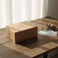 Cajas de Envío Rectangulares Marrones Personalizadas, Impresión UV Láser, Forro de Esponja, Embalaje Logístico Resistente y Portátil, Lujo Moderno