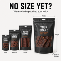 Vente en gros pochette debout avec impression personnalisée fenêtre givrée sacs en mylar refermables ziplock anti-odeur emballage de bœuf séché