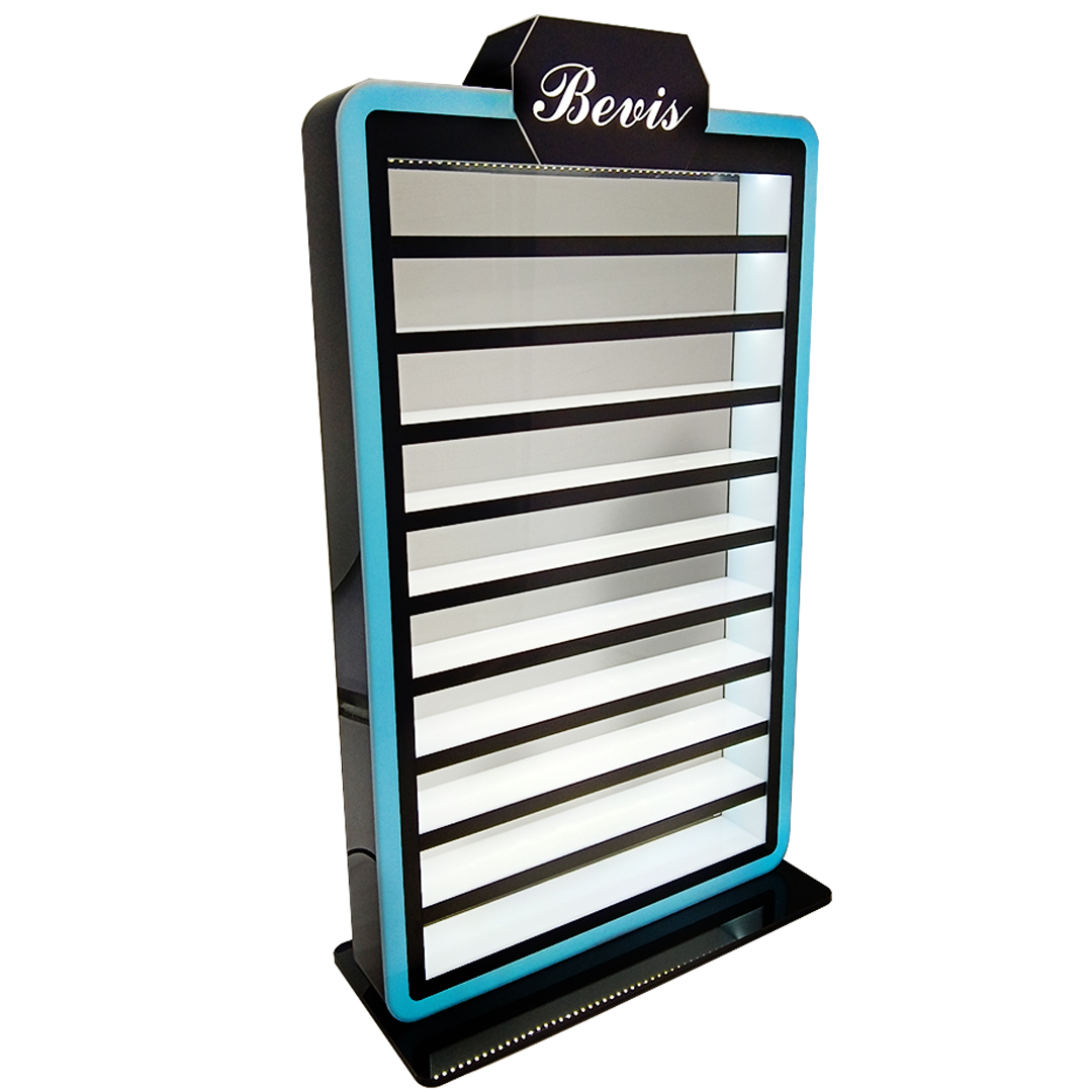 Apache Factory Smoke Shop Display Rgb Led Light Basketball Sneaker Keychain Display Rack 10 Tiers Acrylic Keychain Display Stand — view 3