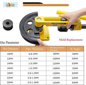 SWG-25 robuste 10-25mm <span class=keywords><strong>tuyau</strong></span> cintreuse Machine petit manuel Tube <span class=keywords><strong>tuyau</strong></span> outils <span class=keywords><strong>de</strong></span> <span class=keywords><strong>cintrage</strong></span> cuivre acier inoxydable travail des métaux utilisé nouveau - Product Image 4