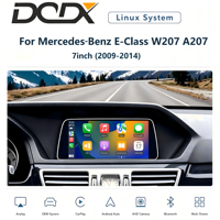 Autoradio pour Mercedes-Benz Classe E W207 A207 NTG4.0/4.5 7 pouces, système Linux, multimédia sans fil, Android Auto et CarPlay