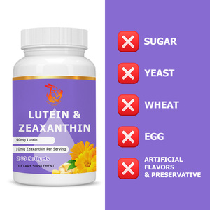 Gélules de Lutéine et de Zéaxanthine de Haute Qualité Sans Sucre – Favorisent la Santé Oculaire, Nourrissent et Protègent Vos Yeux – Gélules à Base de Plantes - Product Image 2