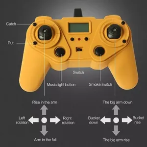 Ept quy mô 1:14 kim loại Huina 1580 <span class=keywords><strong>RC</strong></span> xe tải kích thước lớn máy xúc đầy đủ hợp kim điện Pickup xe Digger máy xúc xây dựng xe - Product Image 2