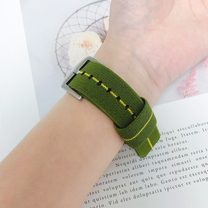 สายนาฬิกาข้อมือแบบกำหนดเองสำหรับ Apple Watch, สายนาฬิกาผ้าใบไนลอนยืดหยุ่นขนาด38/40/41/42/44/45/49มม. สำหรับ Apple iWatch Series <span class=keywords><strong>8</strong></span> - Product Image 6