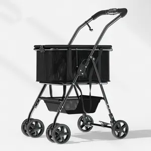 Bán Hot Durable Dog Xe đẩy vật nuôi xe đẩy tàu sân bay với bánh xe cho du lịch Pet du lịch sản phẩm - Product Image 1