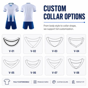 Seragam Sepak Bola Pria Custom, Jersey Sublimasi, Training Sport, Kaos & Celana Pendek Cepat Kering, Set Seragam Sepak Bola Dewasa - Product Image 5