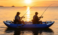 Kayak gonflable pliable et portable, canoë gonflable en PVC de qualité commerciale pour parcs aquatiques et locations de plage