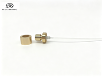 Pompe à parfum sans sertissage en aluminium de 20 mm, atomiseur facile à utiliser avec bouchon à vis doré ou argenté pour flacons de parfum