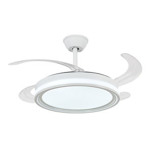 <span class=keywords><strong>Ventilador</strong></span> de <span class=keywords><strong>Techo</strong></span> Moderno de 42 Pulgadas con Aspas Retráctiles y Luces, Motor <span class=keywords><strong>Silencioso</strong></span> de Cobre, para Sala de Estar y Dormitorio, 72W - Product Image 4