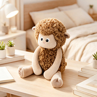 Peluche Bobo Lamb, jouet apaisant super doux, poupée brodée en polyester et coton PP, 42 cm, cadeau unisexe pour enfants